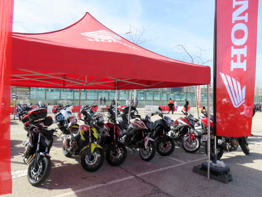 Vive la Moto - Motociclismo days 2018, Madrid, Spanien, Honda Testmotorräder