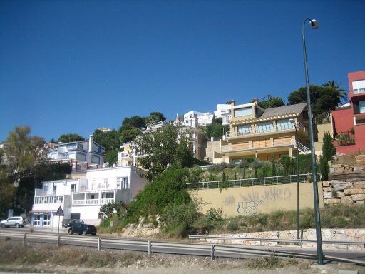 Málaga, Spanien, Küstenregion östlich der Stadt