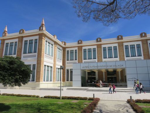 Málaga, Museo Automovilístico de Málaga, Spanien, Eingang Außenansicht