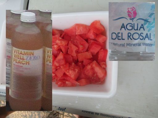 VIII Traves&iacute;a Solidaria Aliquindoi 2026, M&aacute;laga, Spanien, Vitamin Well, Wassermelonen und Mineralwasser