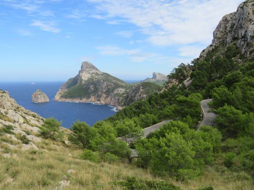 Mallorca, Spanien, Aussichtspunkt Formentor, Straße zur Bucht