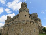 Manzanares El Real, Spanien, Außenansicht der Burg