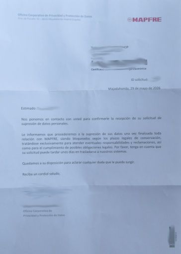 MAPFRE Versicherungen, Spanien, Einschreiben von MAPFRE im Juni 2026