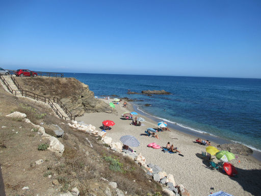 Playa Piedra del Cura, Mijas, Spanien, Strand