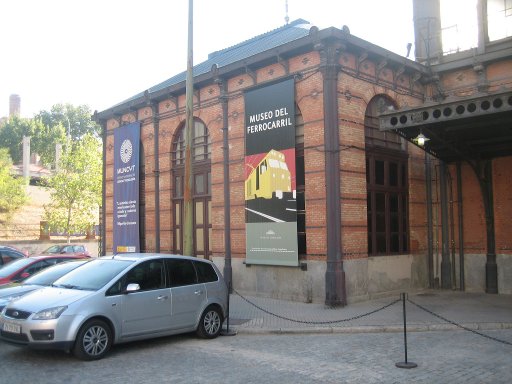 Museo del Ferrocarril, Eisenbahnmuseum, Madrid, Spanien, Außenansicht