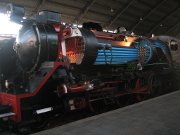 Museo del Ferrocarril, Eisenbahnmuseum, Madrid, Spanien, Dampflok 141–F–2416