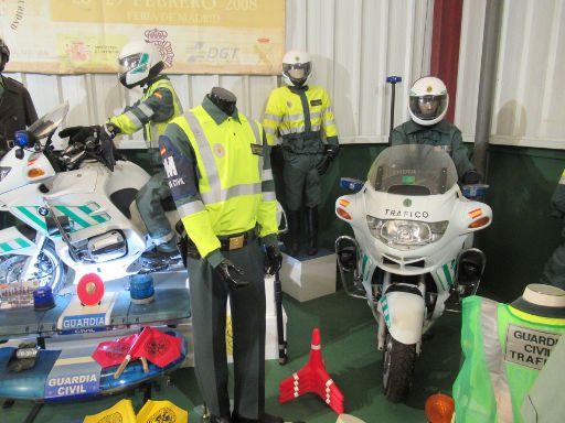 Museo del Guardia Civil, Navas del Rey, Spanien, Verkehrspolizei Motorräder Ausrüstungen