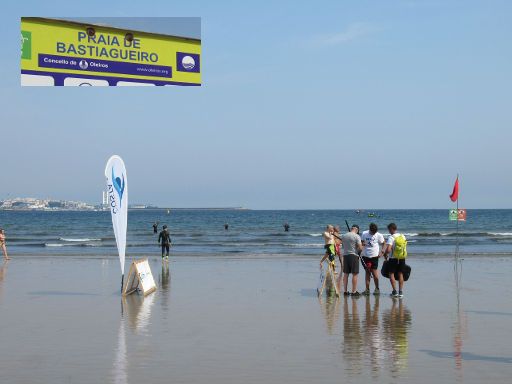 Travesía Costa Oleiros 2022, Oleiros, Spanien, Start 2000 m am Strand Bastiagueiro