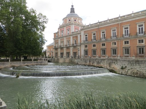 Palacio Real de Aranjuez, Aranjuez, Spanien, Schloss Ansicht vom Jardin de la Isla