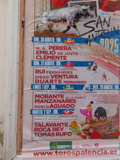 Palencia, Spanien, Stierkämpfe