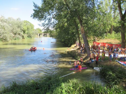 XVIII Travesía a nado Río Carrión 2025, Schwimmwettbewerb, Palencia, Spanien, Jugendliche 100 m und 500 m