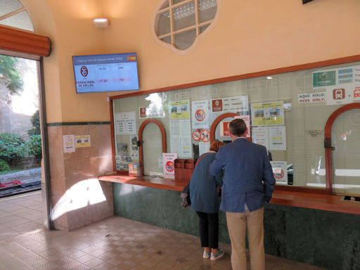 Ferrocarril de Sóller, Palma de Mallorca, Mallorca, Spanien, Schalter im Bahnhof Palma de Mallorca