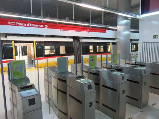 Metro de Palma, Palma de Mallorca, Spanien, Linie M1 Station UIB Zugangskontrolle