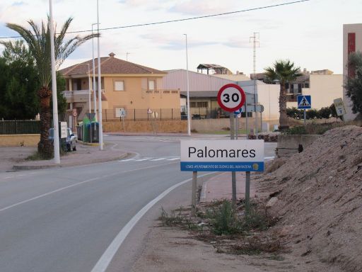 US Air Force Atomwaffen Unfall, Palomares, Spanien, Ortseinfahrt Palomares