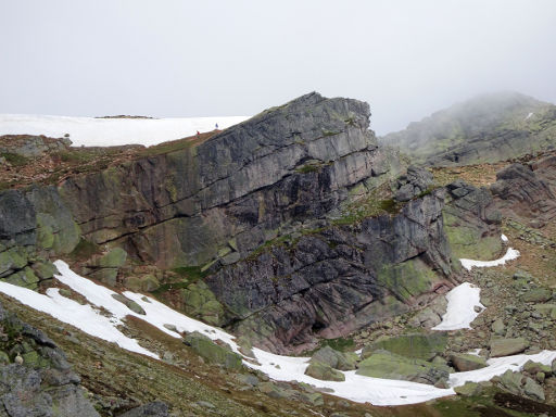 Pico de Urbión, Soria, Spanien, Passage am Abgrund