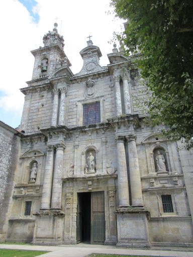 Monasterio de Poio, Poio, Spanien, Fassade Kirche San Xo&aacute;n de Poio