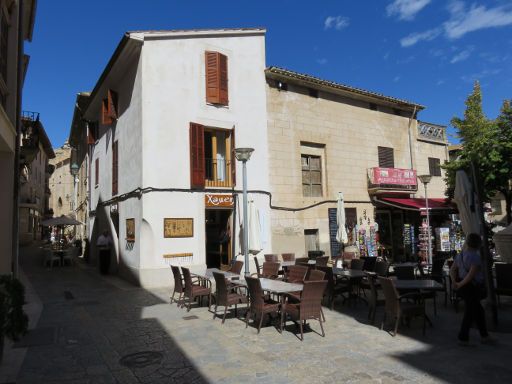 Pollença, Mallorca, Spanien, Cafe in der Altstadt