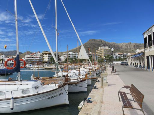 Pollença, Mallorca, Spanien, Boote im Hafen