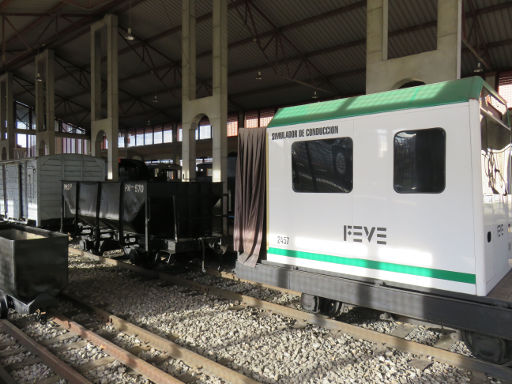 Eisenbahnmuseum, Ponferrada Spanien, Bahnfahrsimulator