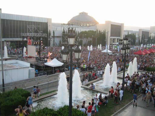 Pride Barcelona 2011, Barcelona, Spanien, Abschlussveranstaltung mit Live Musik