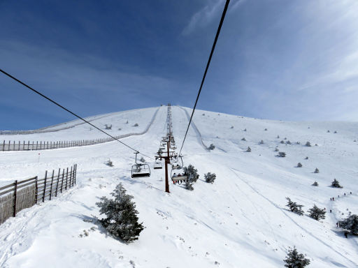 Skigebiet, Puerto de Navacerrada, Zona alta, Spanien, Sessellift Guarramillas