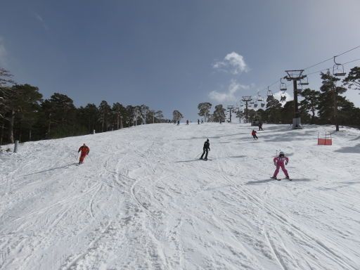 Skigebiet, Puerto de Navacerrada, Zona baja, Spanien, Escaparte Piste