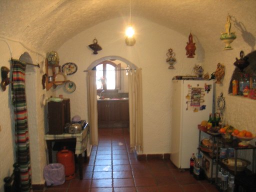 Höhlenwohnung, Purullena, Spanien, Küche