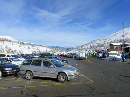 Skigebiet, Valdesquí, Spanien, kostenloser Parkplatz