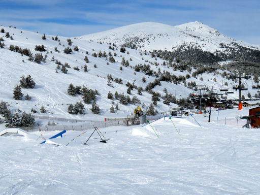 Skigebiet, Valdesquí, Spanien, Snowpark Park Center