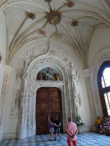 Real Monasterio de Santa María de El Paular, Rascafría, Spanien, Atrio – Wartebereich auf die Führung