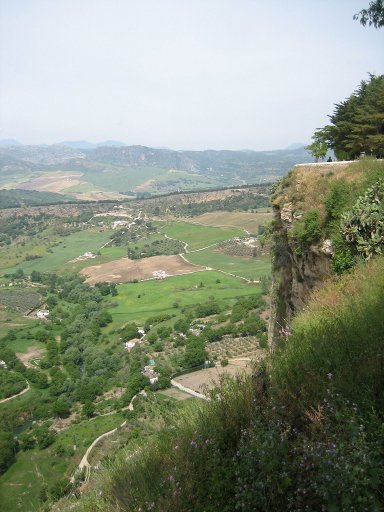 Ronda, Spanien, Aussicht von Ronda ins Tal