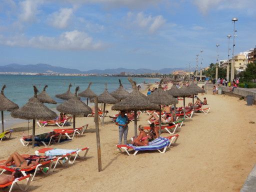 S’Arenal, Mallorca, Spanien, Strandabschnitt im mittleren Bereich