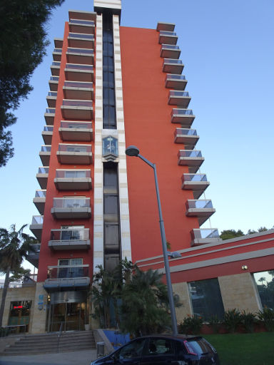 Hotel Obelisco, Bar Dachterrasse, S’Arenal, Mallorca, Spanien, Außenansicht im Camino Las Maravillas 10, 07610 Palma de Mallorca / S’Arenal