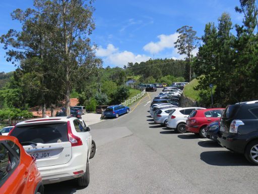 San Juan de Gaztelugatxe, Spanien, kostenloser Parkplatz Gaztelugatxe