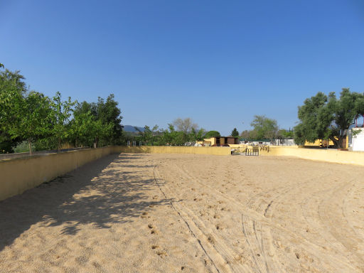 Finca El Recreo, Pferd Ausritt, San Martín de Valdeiglesias, Spanien, Reitplatz