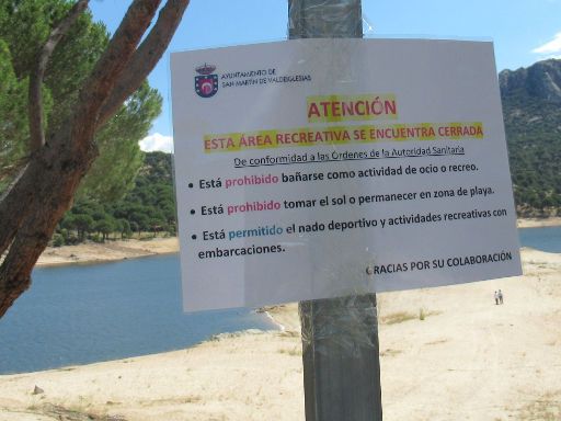 Stausee San Juan, San Martín de Valdeiglesias, Spanien, Regeln Juni 2020 Coronavirus