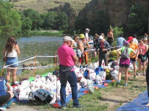 II. Travesía a nado de las Hoces del Duratón, Schwimmwettbewerb 2025, San Miguel de Bernuy, Spanien, Wertsachenaufbewahrung