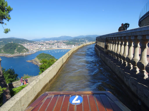 Monte Igueldo, Río misterioso, San Sebastian, Spanien, Ausblick Richtung La Concha Bucht