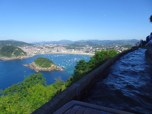 Monte Igueldo, Río misterioso, San Sebastian, Spanien, Ausblick Richtung La Concha Bucht