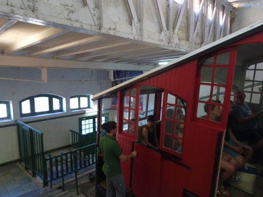 Monte Igueldo Funicular, Standseilbahn, San Sebastian, Spanien, Abfahrt Talstation