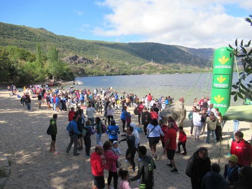 Lago de Sanabria, Schwimmwettbewerb 2023, Galende, Provinz Zamora, Spanien, Lago de Sanabria Playa de Viquiella