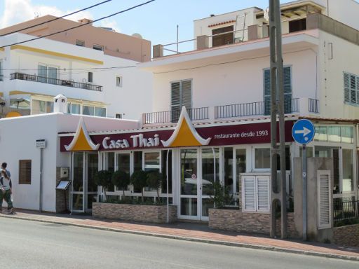Sant Antoni, Spanien, Casa Thai Restaurant, Außenansicht Casa Thai in der Avenida Doctor Fleming 34, 07820 San Antonio, Ibiza