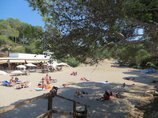 Sant Antoni, Ibiza, Spanien, Strände und Buchten, Cala Gració mit Restaurant Sa Bresca