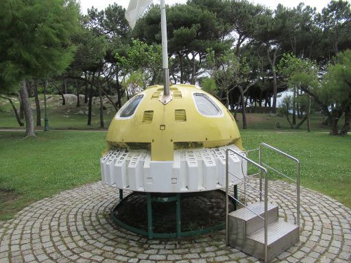 Península de La Magdalena, Santander, Spanien, Rettungsbootkapsel „Burbuja de Salvamento“