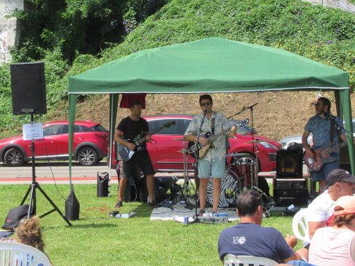 VII Travesía a nado, Bomberos, Semana Grande de Santander 2025, Schwimmwettbewerb, Santander, Spanien, Live Musik