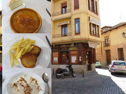Segovia, Spanien, Mesón Restaurante Casa Vicente mit Tagesmenü