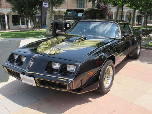 Mechanics Fest 2023, Sevilla la Nueva, Spanien, Pontiac Firebird Trans Am Baujahr 1980 mit 6,6 Liter Motor