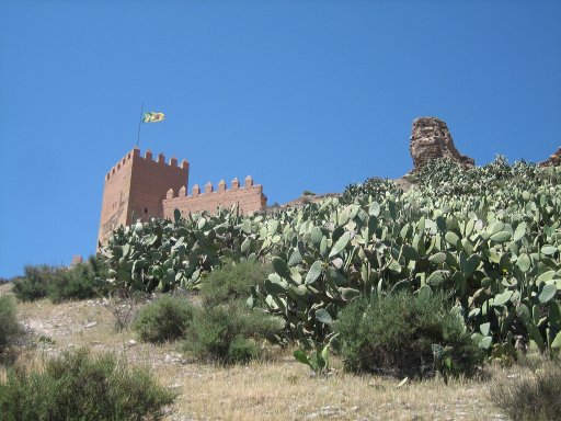 Sierra de Alhamilla, Andalusien, Spanien, Tabernas Burg Ruine
