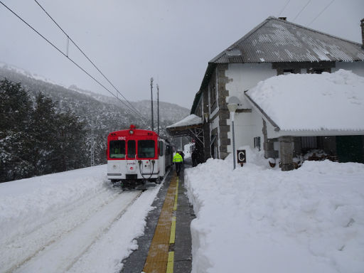 Eisenbahnlinie C-9, Sierra de Guadarrama, Spanien, Bahnhof Los Cotos