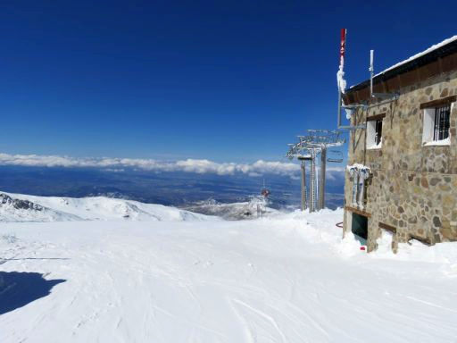 Skigebiet, sierra nevada®, Spanien, Bergstation Veleta Ausgangspunkt Piste Águila, Olímpica und Trucha